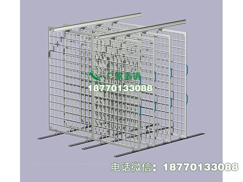 永和县推拉移动式网格储藏架
